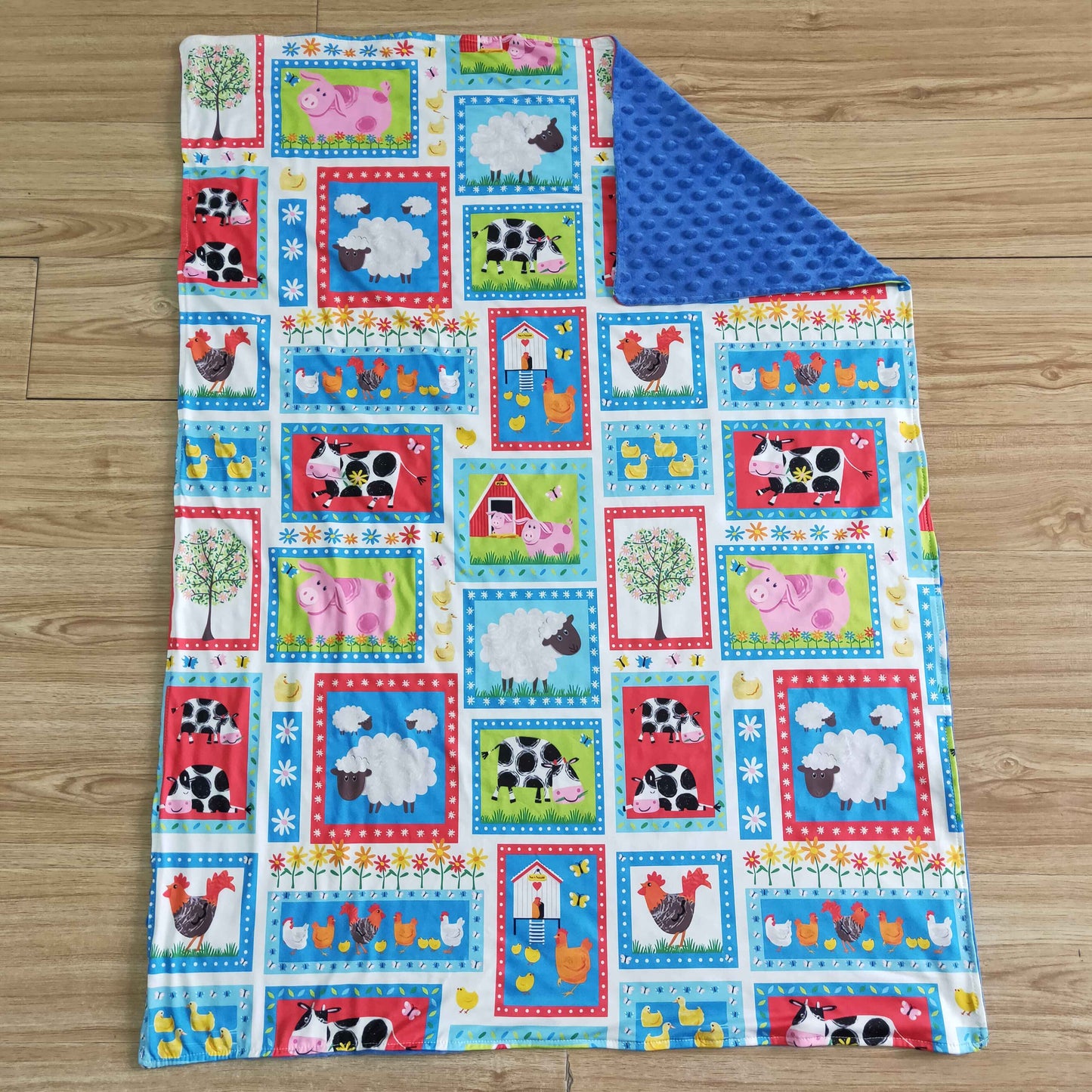 Baby Boy & Girl Cow Farm Blanket