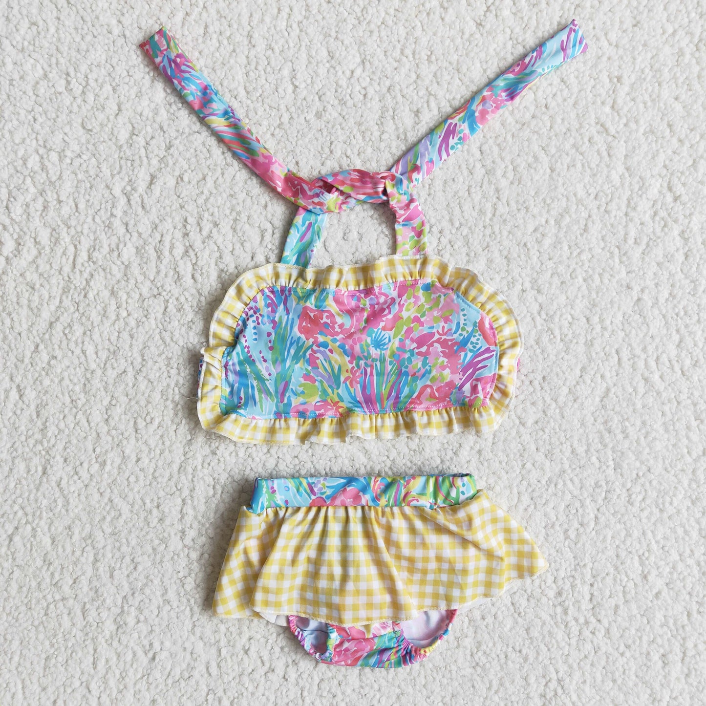 E10-20 Multicolor Summer Swim Suit Outfit