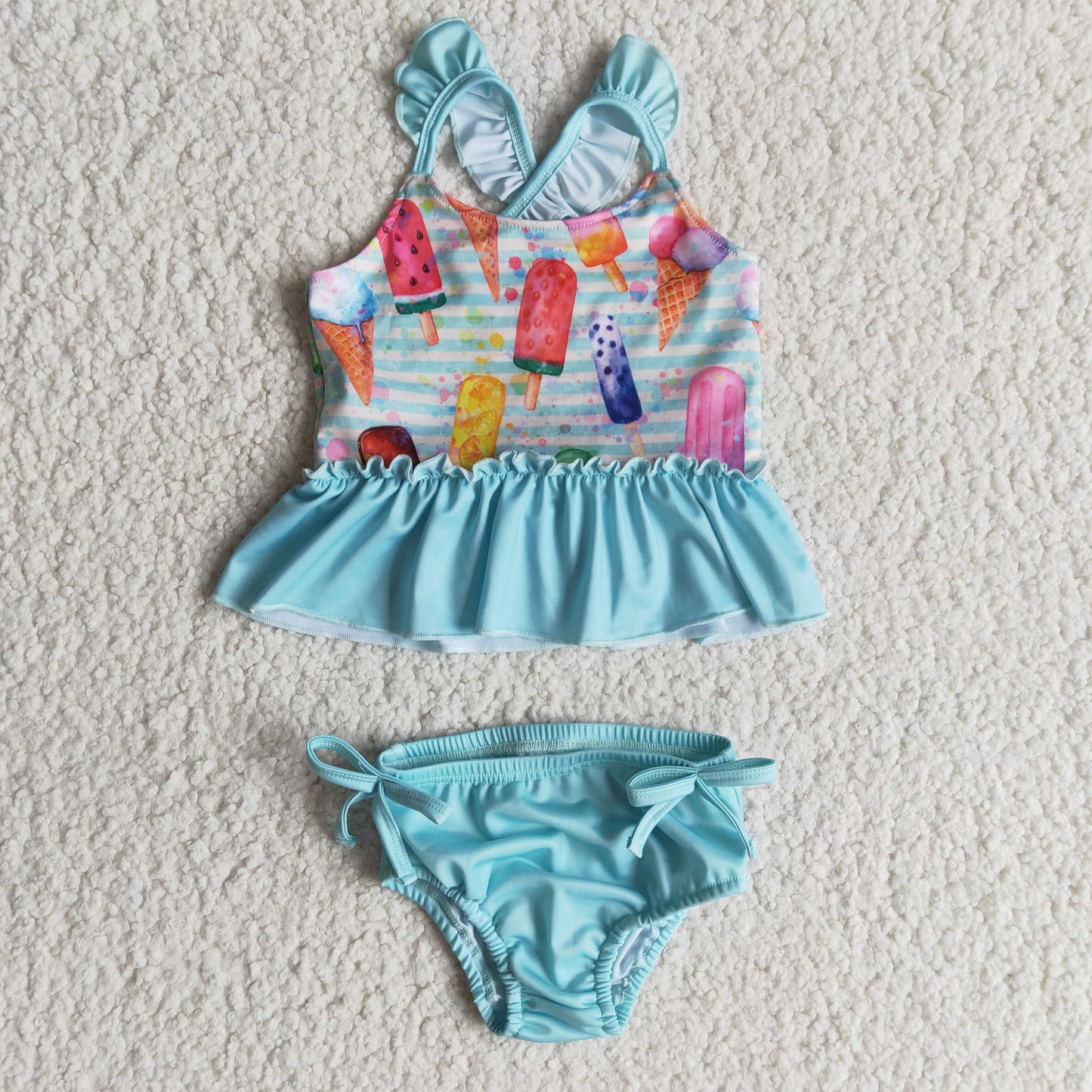 B2-4 RuffleButts Summer Swim Suit Outfit