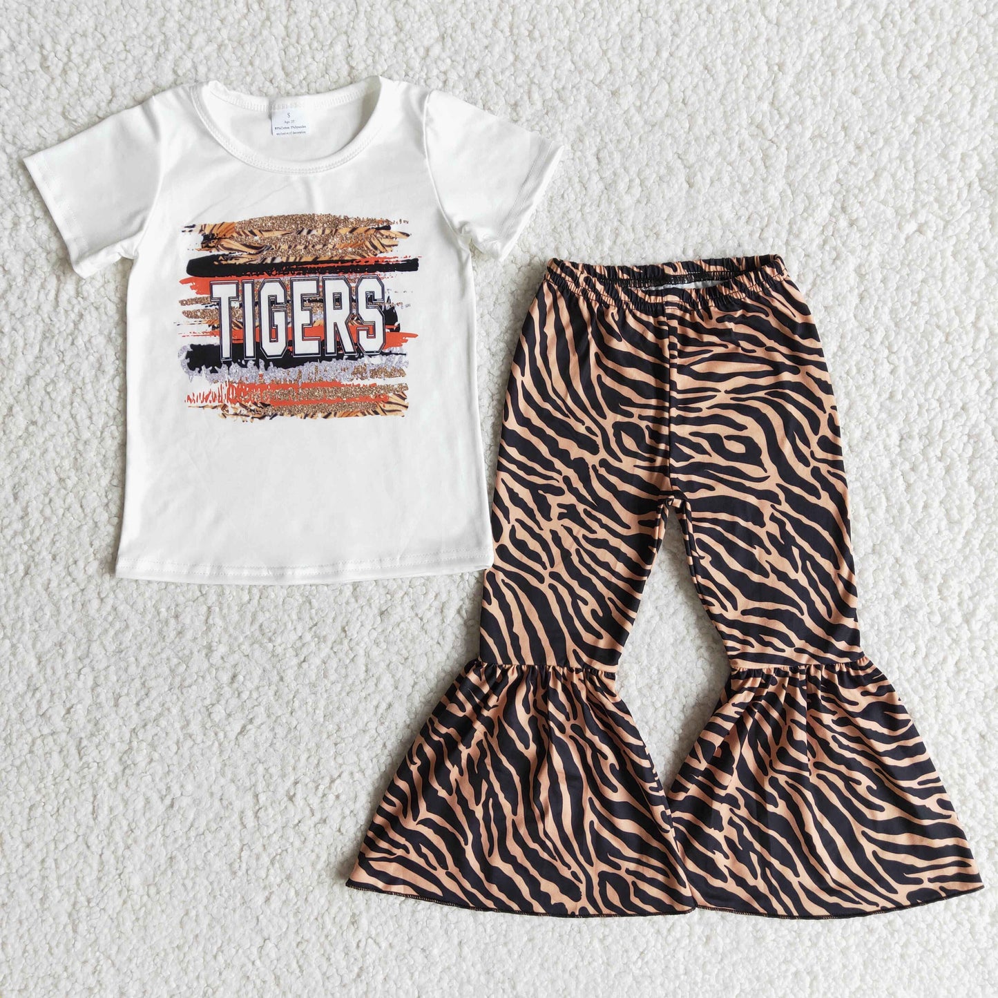 Baby Girl Tigers Bell Pants Outfit