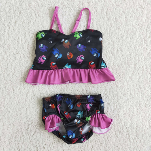 B1-15 RuffleButts Swim Suit Outfit