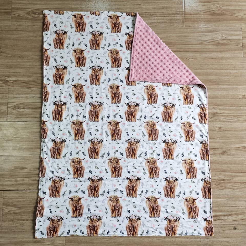 Baby Western Cow Blanket 6 B6-34