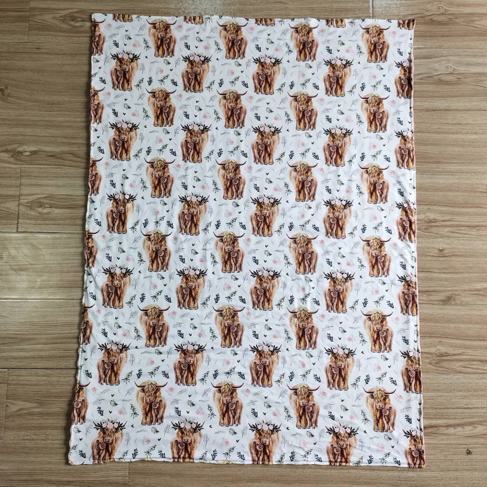 Baby Western Cow Blanket 6 B6-34