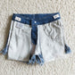 NC0003 Summer July 4th Baby Girl Star Stripe Denim Shorts
