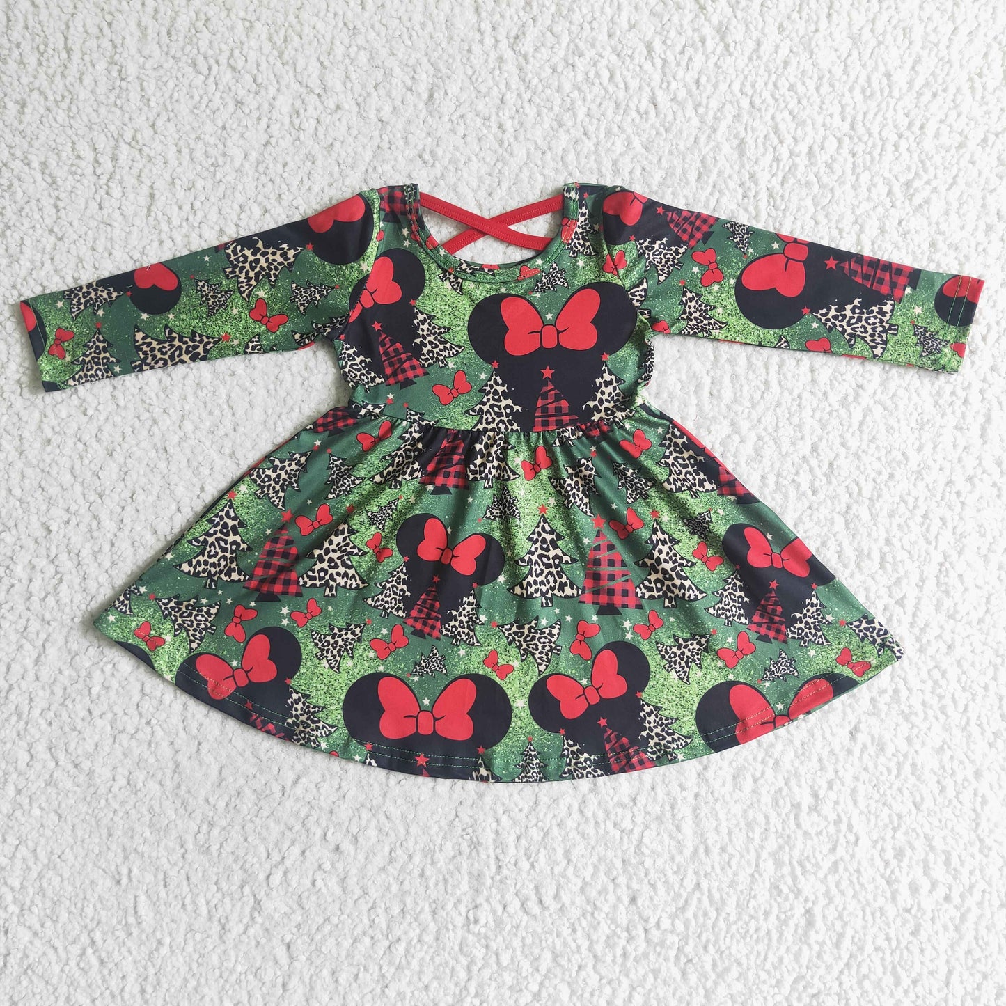 GLD0018 Baby Girl Christmas Twirl Dress