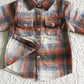 BT0116 Baby Kids Long Sleeve Plaid Flannel Shirt