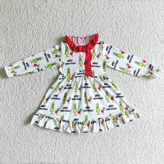 GLD0068 Baby Girl Christmas Nightgown Dress