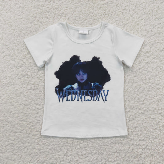 GT0171 Baby Girl Summer Movie Short Sleeves Top Shirt