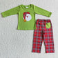 BLP0034 Christmas Embroidery Baby Boy Pants Pajamas Sleepwear Set