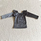 GT0064 Baby Girl Blue Velvet Shirt