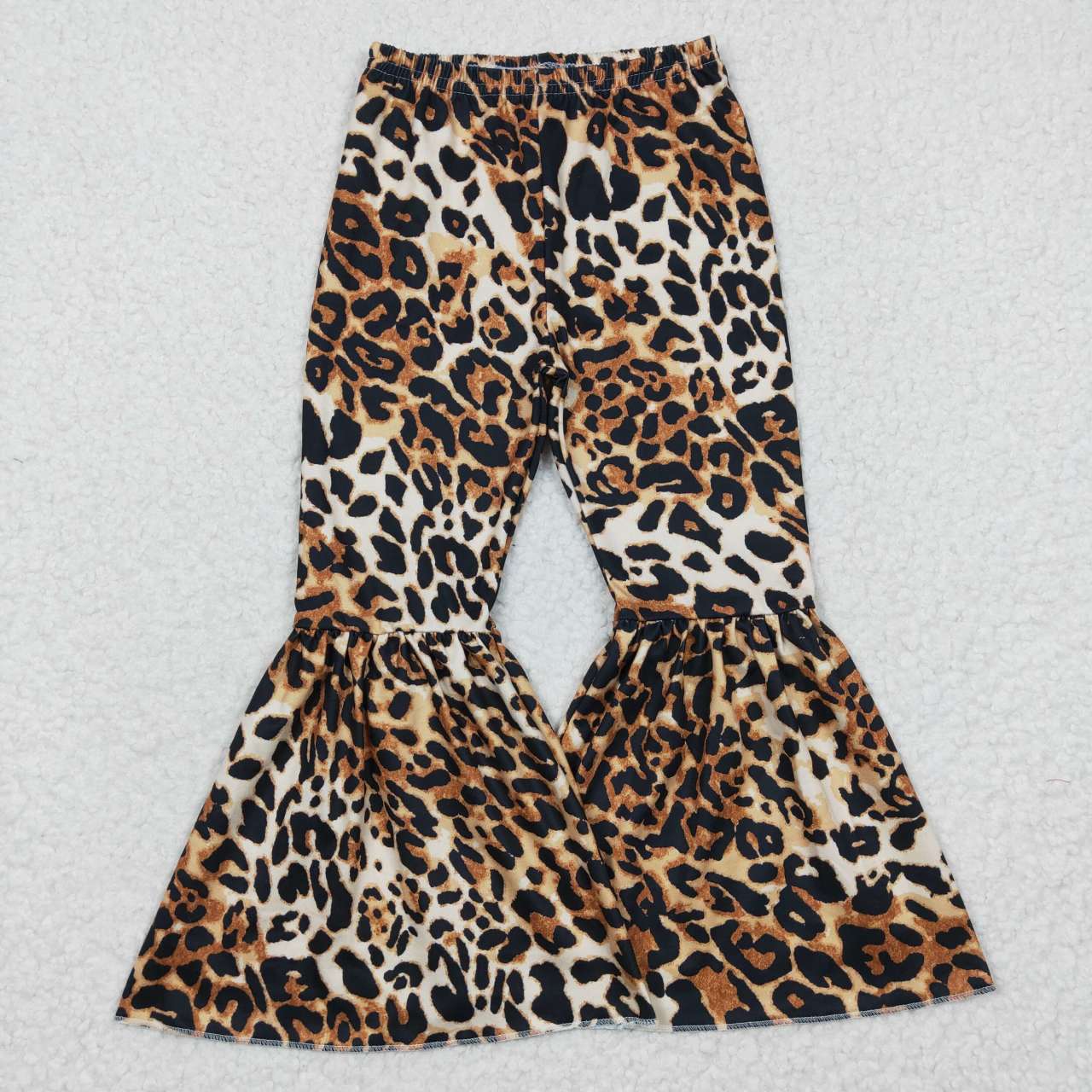 P0042 Baby Girl Leopard Bell Bottom Pants