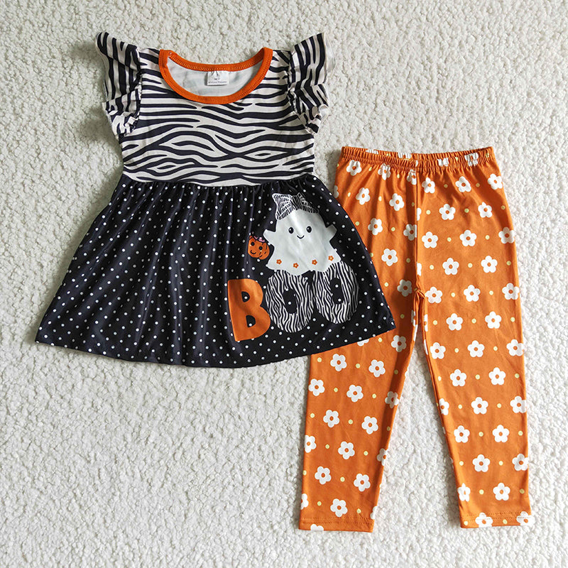 GSPO0169 Baby Girl Halloween Boo Outfit
