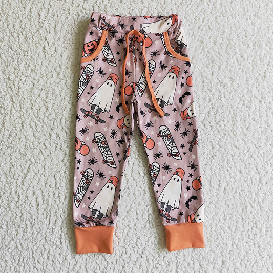 P0024 Baby Girl Halloween Pocket Kids Fall Pants
