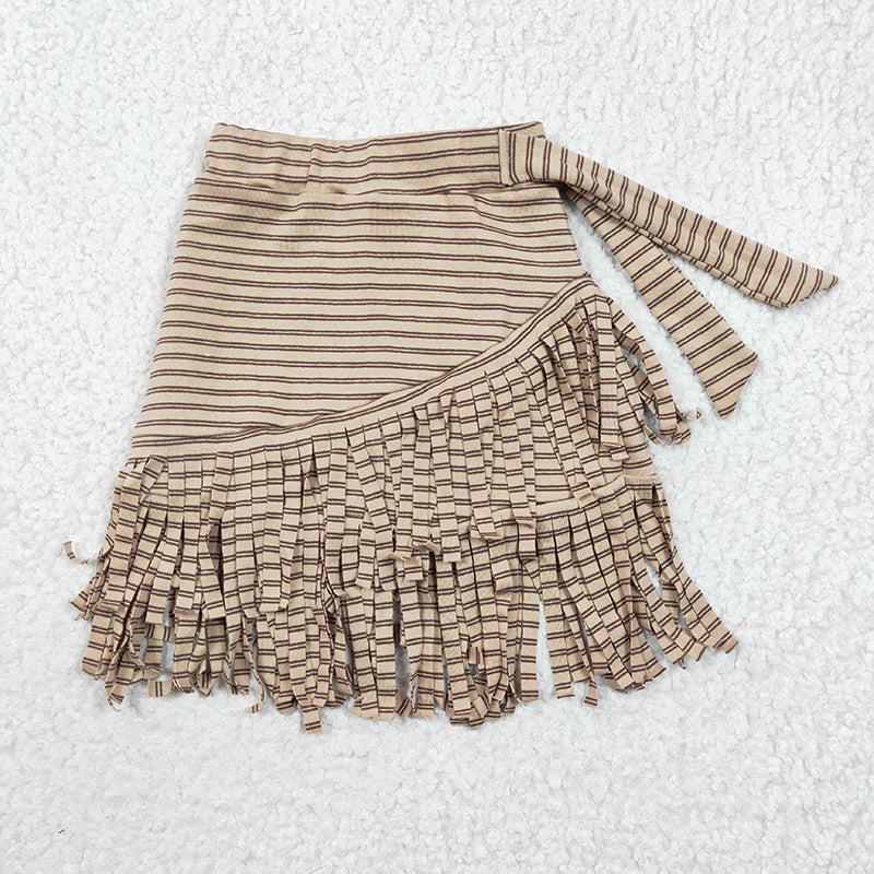 GLK0001 Baby Girl Western Tassel Fringe Skirt