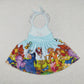 GSD0271 Baby Girl Summer Short Sleeves Cartoon Dress