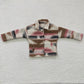GT0084 Baby Girl Kids Western Cotton Pocket Button Up Shirt
