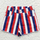 SS0082 July 4th Baby Girl Striped Denim Shorts